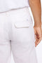 Back detail image of the Relaxed fit linen trousers in white, by brand Lindbergh