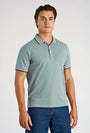 Image of S/S CONTRAST POLO in aqua, by brand LINDBERGH
