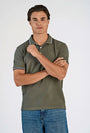 Image of S/S CONTRAST POLO in khaki, by brand LINDBERGH