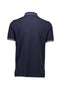 Back image of the S/s contrast polo in navy, by brand Lindbergh