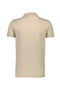 Back image of the Stretch s/s polo shirt in stone, by brand Lindbergh