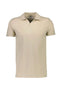 Front image of the Stretch s/s polo shirt in stone, by brand Lindbergh