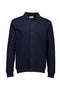 Front image of the Lindbergh sweat cardigan in navy, by brand Lindbergh