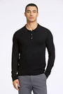Image of ECOVERO LS POLO in black, by brand LINDBERGH