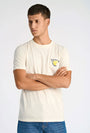 Image of EMBROIDERY SS TSHIRT in off white, by brand LINDBERGH