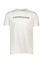 Front image of the Lindbergh logo print ss tshirt in white, by brand Lindbergh