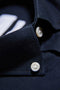 Front image of the Oxford superflex ls shirt in black, by brand Lindbergh