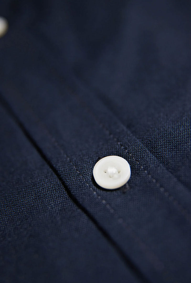 Front image of Oxford superflex ls shirt in black, by brand Lindbergh