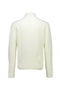 Back image of the Rib shawl collar cardigan in cream, by brand Lindbergh