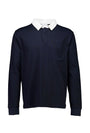 Image of RUGBY SWEAT POLO in navy, by brand LINDBERGH