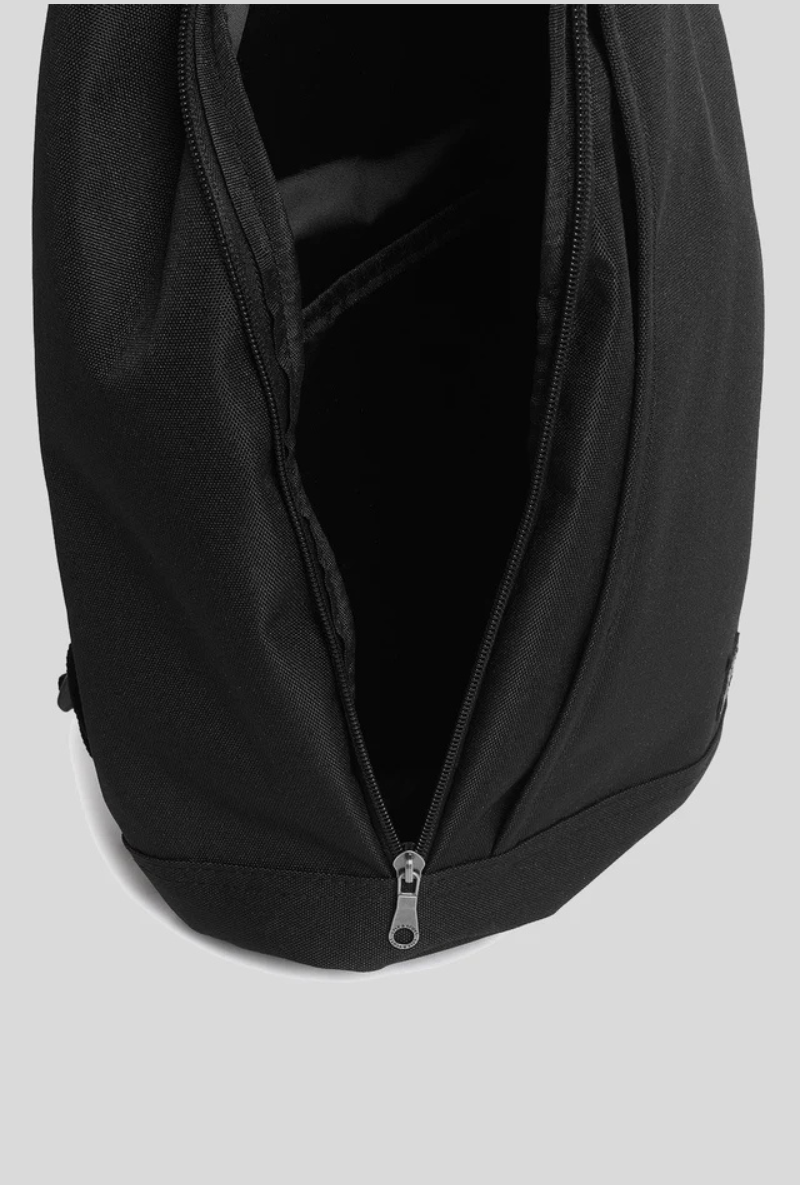 Front detail image of Lyle and scott sling bag in black, by brand Lyle and scott