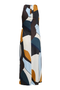 Back image of the Chigo sleeveless slip midi dress in multi, by brand Only