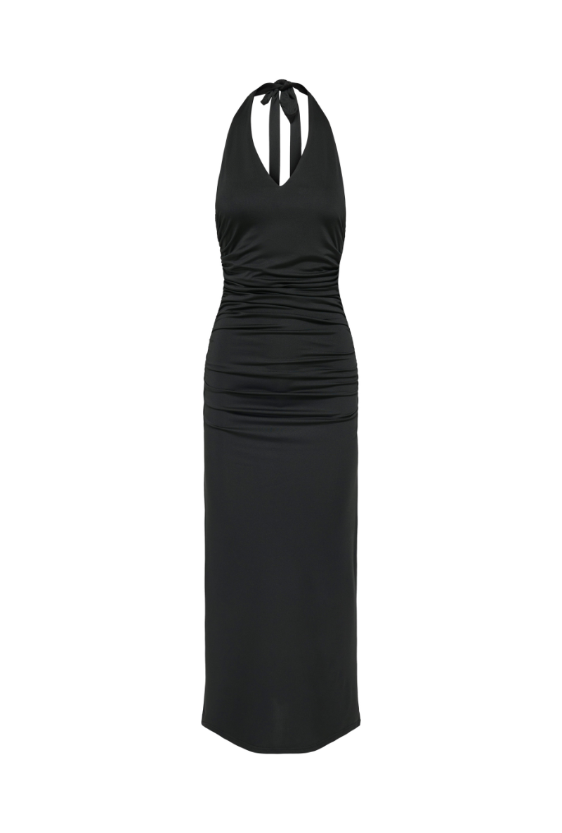 Front image of Gina sleeveless long dress in black, by brand Only