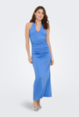 Image of GINA SLEEVELESS LONG DRESS in blue, by brand ONLY