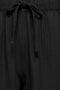 Drawstring detail image of the Goa mw linen pull up culotte pants in black, by brand Only