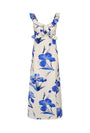 Image of HYACI S/L FRILL LONG DRESS in white, by brand ONLY