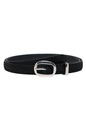 Front image of Only jasmina suede jeans belt in black, by brand Only