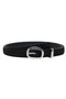 Front image of Only jasmina suede jeans belt in black, by brand Only