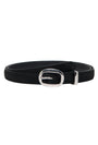 Image of ONLY JASMINA SUEDE JEANS BELT in black, by brand ONLY