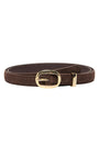 Image of ONLY JASMINA SUEDE JEANS BELT in chocolate, by brand ONLY