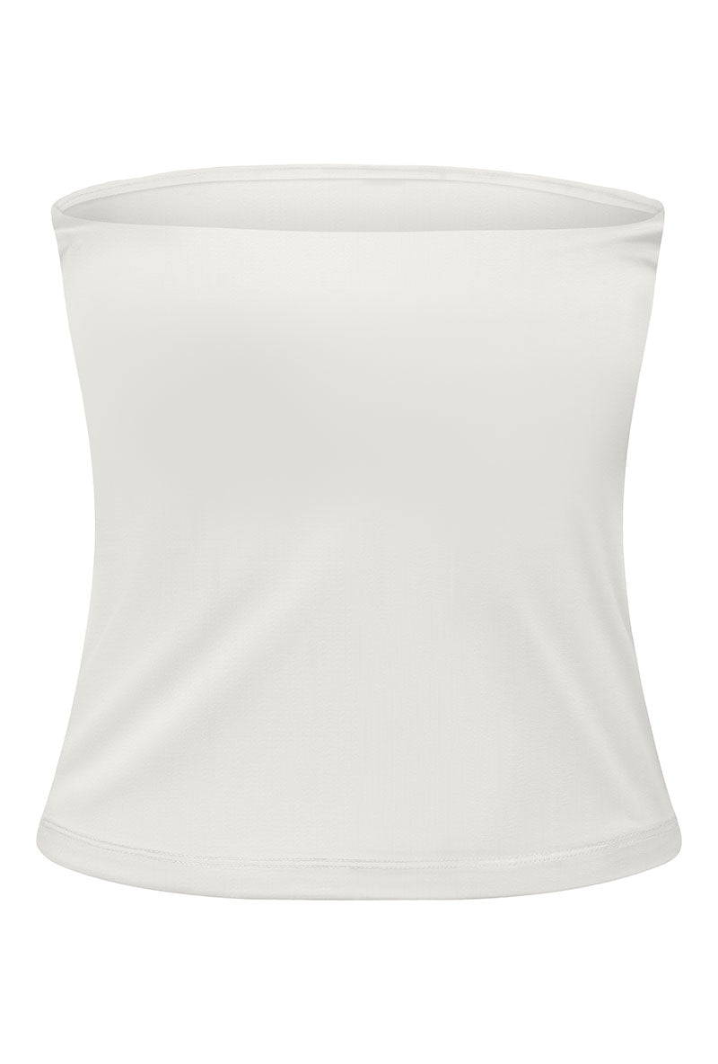 Back image of Kiss s/l tube top in off white, by brand Only