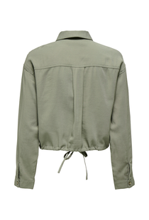 Back image of the Laris life jacket in olive, by brand Only