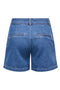Back image of the Luka mw chino denim shorts in denim, by brand Only