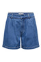 Front image of the Luka mw chino denim shorts in denim, by brand Only