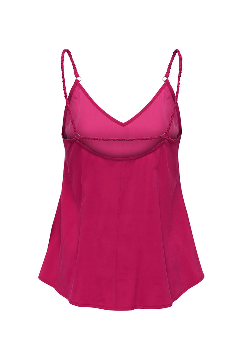 Back image of Madeli oaklyn strap top in fuschia, by brand Only