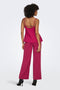 Back image of a model wearing the Madeli oaklyn strap top in fuschia, by brand Only