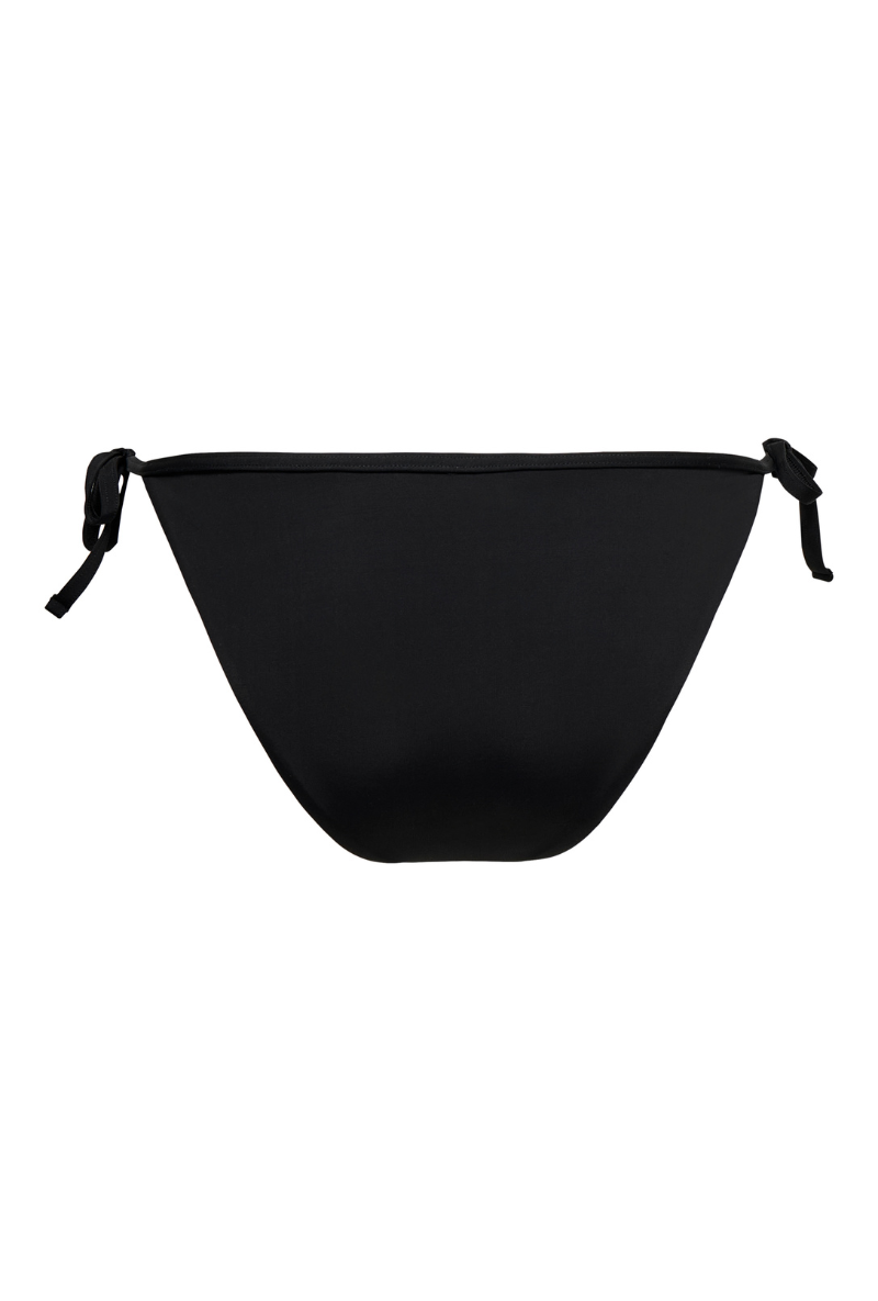 Back image of Marseille tie string bikini bottom in black, by brand Only