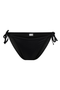 Front image of the Marseille tie string bikini bottom in black, by brand Only