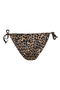 Back image of the Marseille tie string bikini bottom in leopard, by brand Only