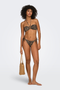 Front image of Marseille tie string bikini bottom in leopard, by brand Only