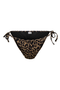 Front image of the Marseille tie string bikini bottom in leopard, by brand Only