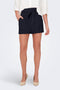 Front image of a model wearing Only nova life talia shorts in navy, by brand Only