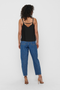 Back image of the Nova life viscose paris singlet in black, by brand Only