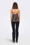 Back image of the Nova life viscose paris singlet in black/white, by brand Only
