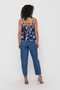 Back image of the Nova life viscose paris singlet in navy, by brand Only