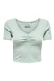 Front image of Only betty s/s top in mint, by brand Only