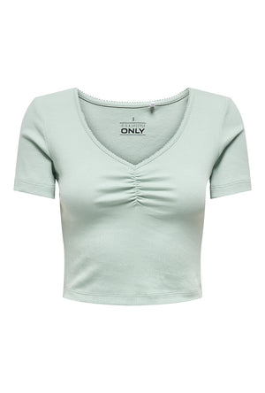 Front image of the Only betty s/s top in mint, by brand Only