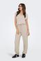 Front image of Free shortsleeve modal v neck top in stone, by brand Only