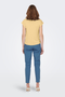 Back image of the Free shortsleeve modal v neck top in yellow, by brand Only