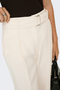 Front image of the Tila life highwaist belt trousers in cream, by brand Only