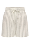 Front image of the Tizania stripe shorts in stripe, by brand Only