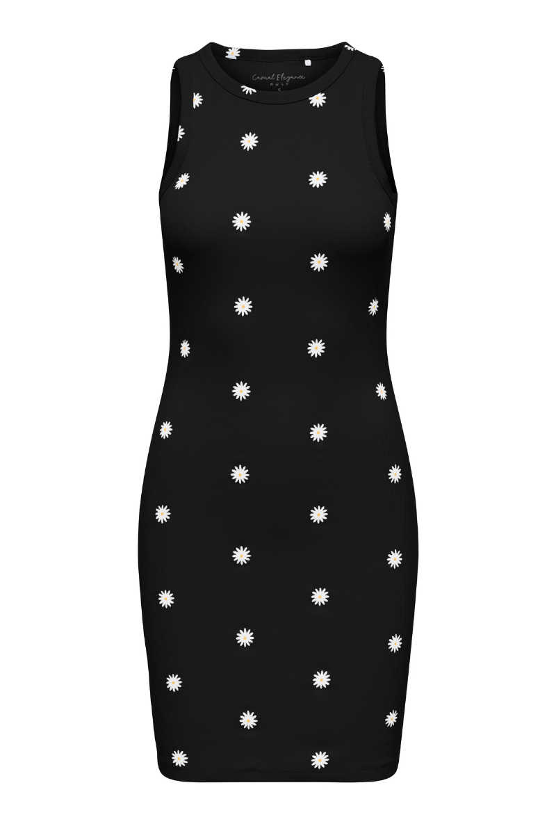 Front image  of Fenja dress in black, by brand Only
