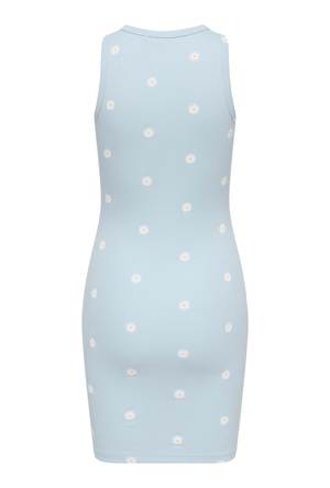 Back image  of the Fenja dress in sky, by brand Only