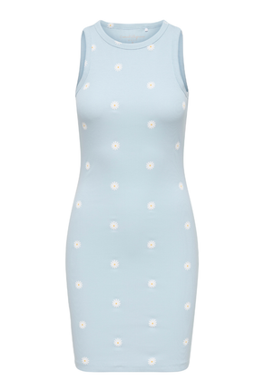 Front image  of Fenja dress in sky, by brand Only