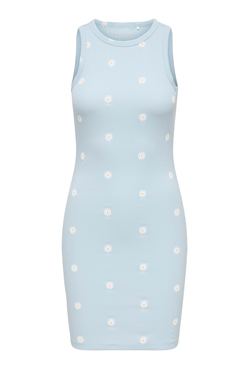 Front image  of Fenja dress in sky, by brand Only