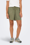 Front image of a model wearing the Only kenya life hw shorts in khaki, by brand Jacqueline de yong